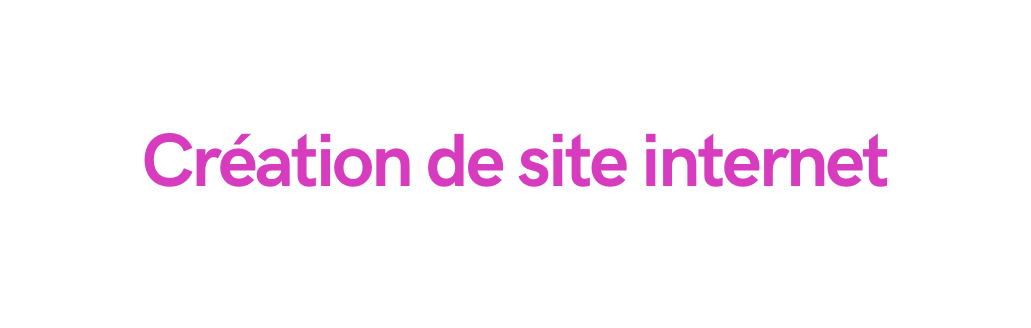 Création de site internet