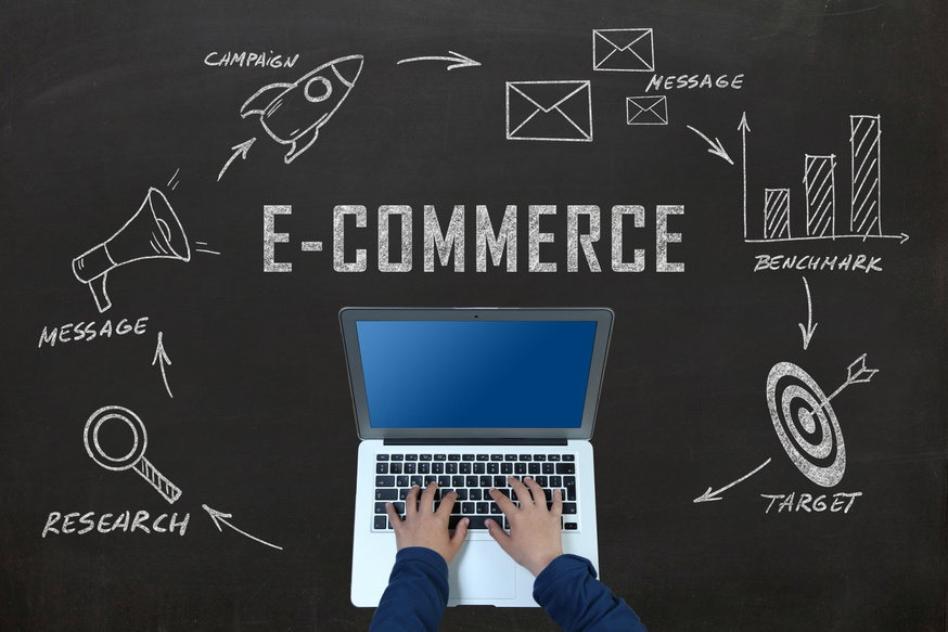 E-commerce online shopping laptop shop